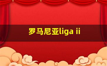 罗马尼亚liga ii